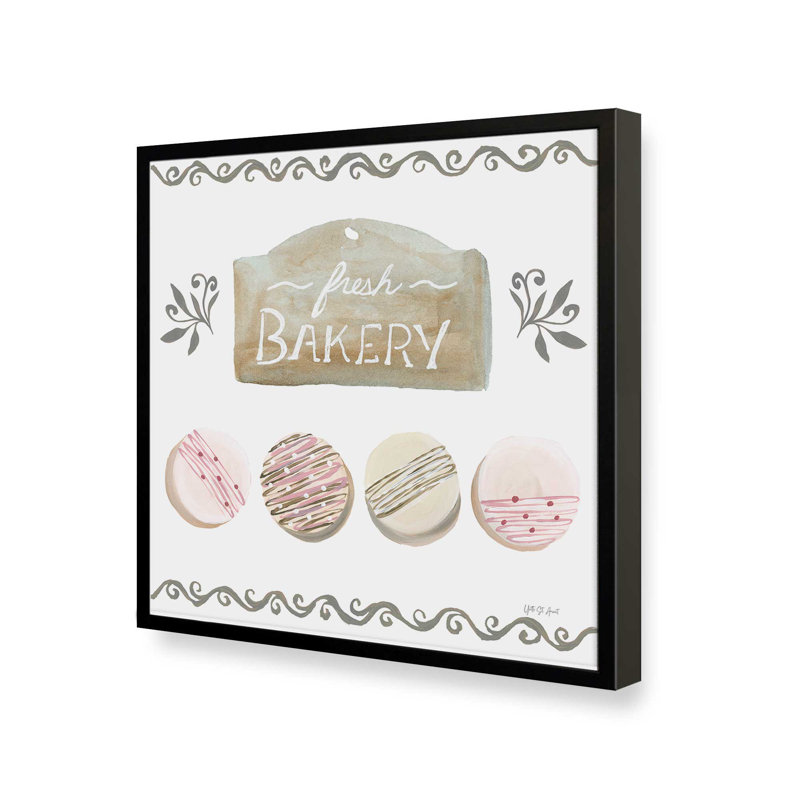 «Bake Shoppe I» par Yvette St. Amant, reproduction d'art, Noir, H 12 po x l 12 po