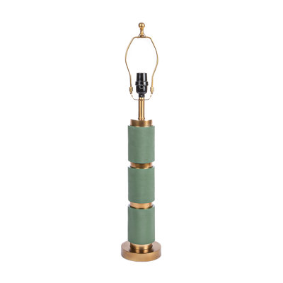 Textured Metal 3 Tiered Cylinder Table Lamp