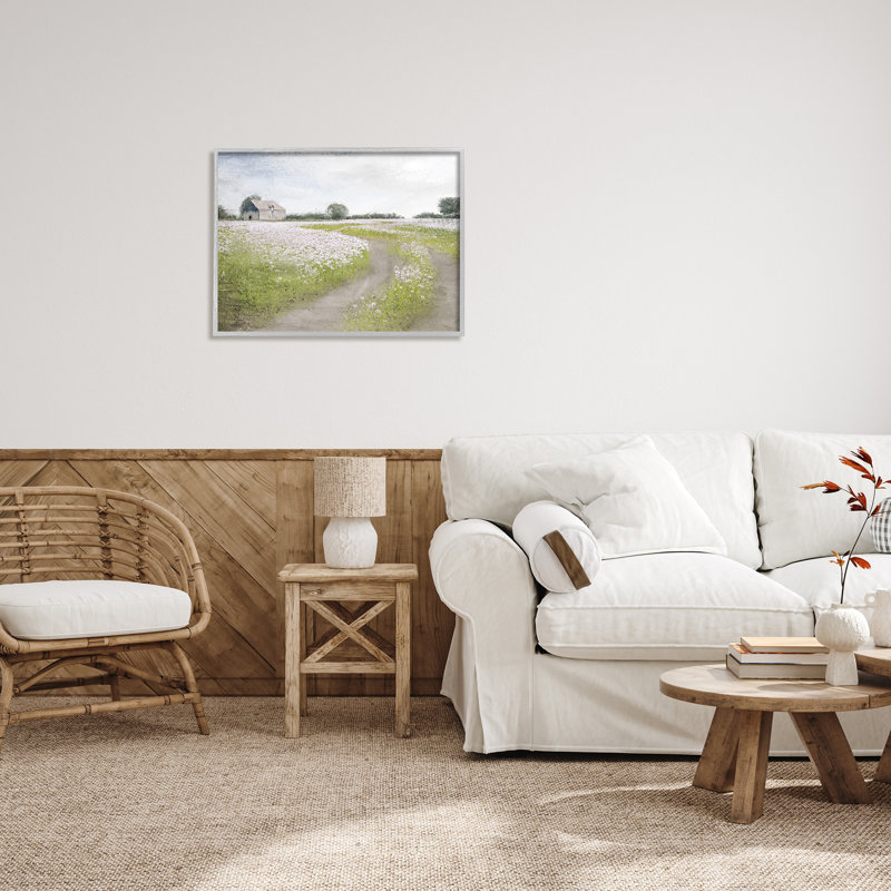 Peaceful Country Road, campagne, H 24 po x l 30 po x P 1,5 po, Estampe numérique Farmhouse