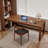 Light-walnut Rectangular Solid Wood desk-1253497323