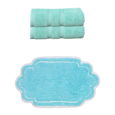 Ensemble de serviettes de bain et tapis de bain 100% coton Talbert Collection