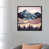 Toile avec cadre gris