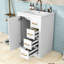Meuble-lavabo 3 tiroirs avec lavabo en céramique et 1 porte-1234415605