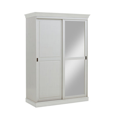 Falkville 2 Door Solid Wood Wardrobe