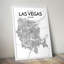 « las vegas city map », reproduction d’impression sur affiche en tons-31735220