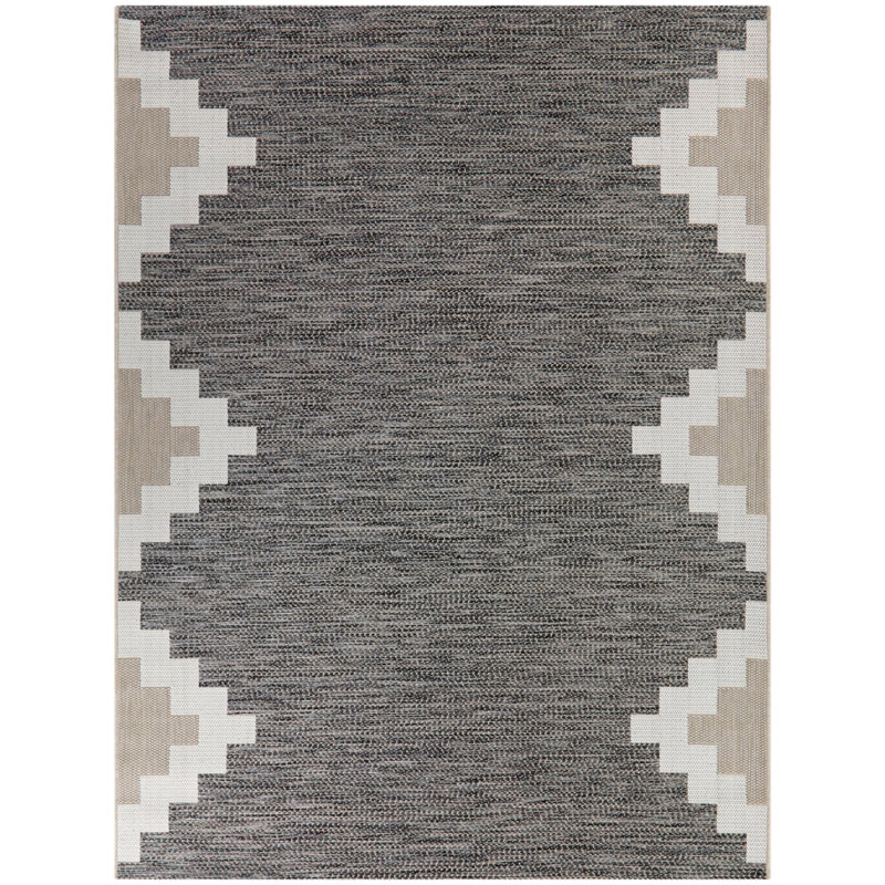 Avisha Geometric Indoor / Outdoor Rug, Rectangle 5'3" x 7'