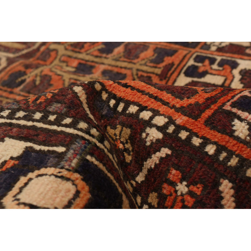 Tapis rouge rétro Kayseri 5 pi 2 po x 9 pi 8 po