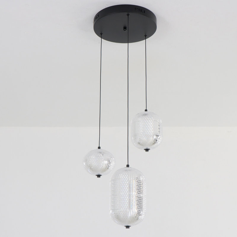 3 Lights Pendant Light Dimmable LED lights