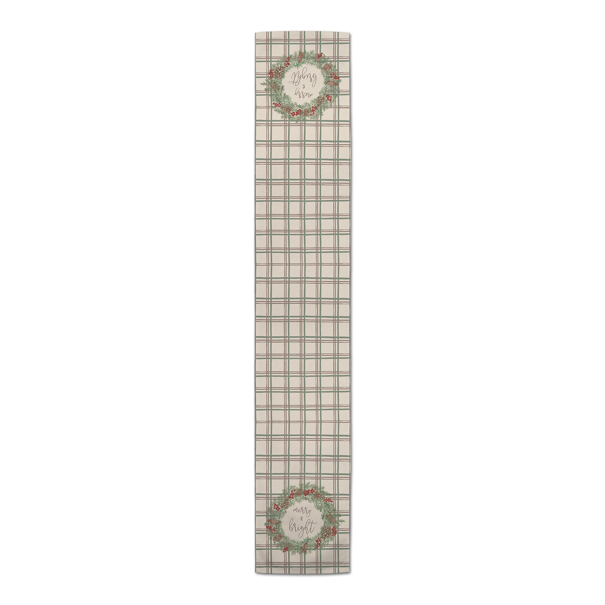 The Holiday Aisle® Merry And Bright Plaid Table Runner | Wayfair