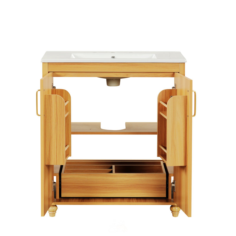 Zyrah 30'' Single Bathroom Vanity with Top