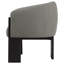 Fauteuil d'appoint rembourré brun Maciel
