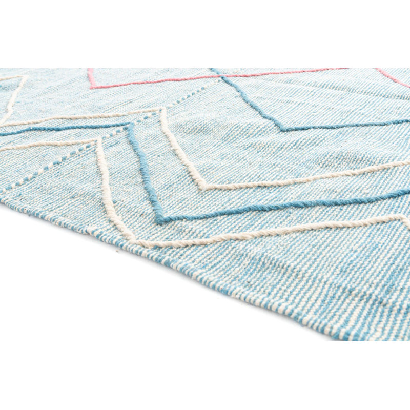 Tapis bleu clair Oliver