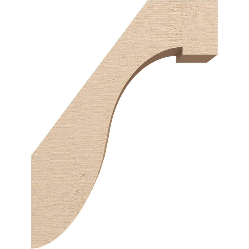 Attelle de genou Del Monte Timberthane en faux cèdre brut, l 5 po x P 12 po x H 16 po, brun clair apprêté
