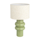 Luetta Stoneware Table Lamp with Linen Shade