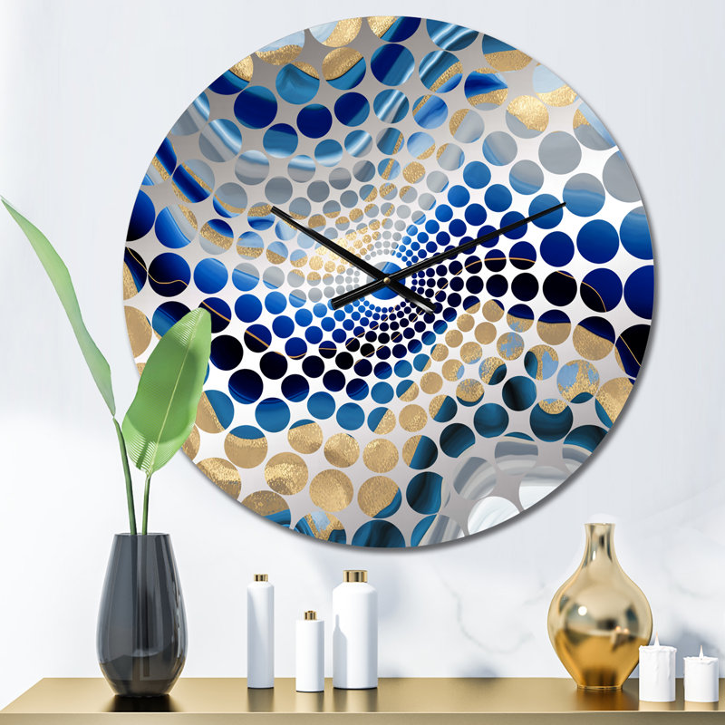 Yeudiel - Horloge murale abstraite transitionnelle, Médium