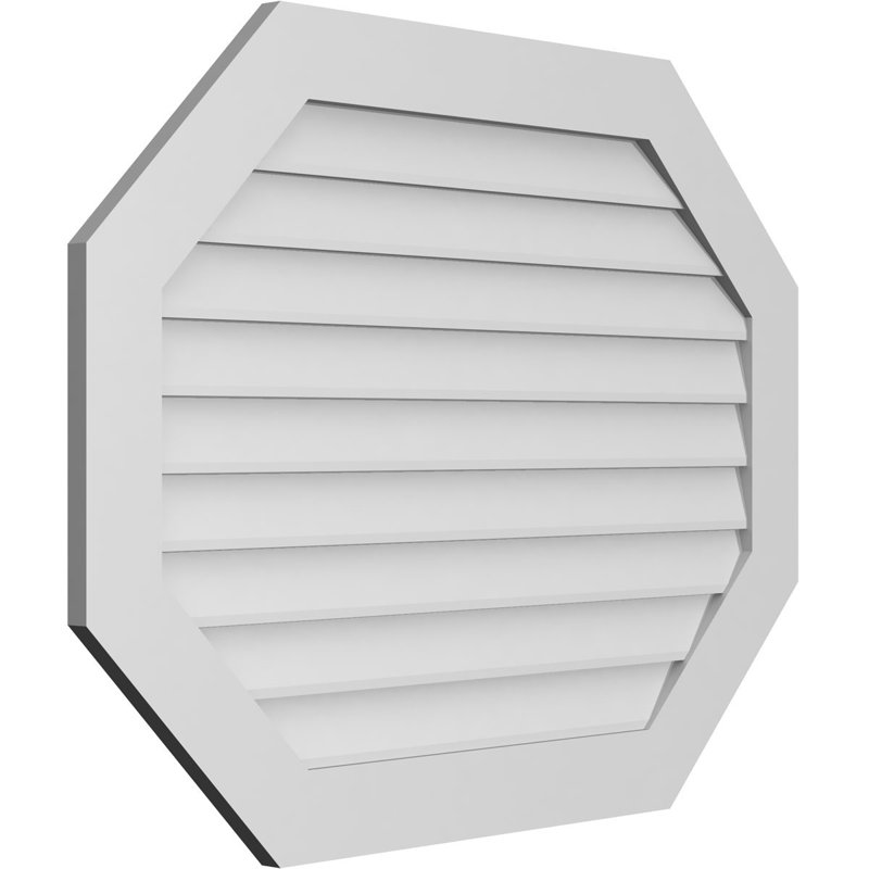 Évent horizontal gondole allongé en surface octogonal Signature, H 32 po x l 42 po x P 1 po
