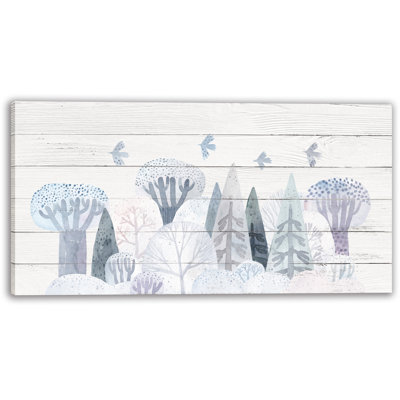 «Whispering Woods», art abstrait sur toile, aquarelle