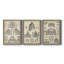 «Vintage Architects Plan I», ensemble de 3 impressions sur toile encadrées-72804322-72804327
