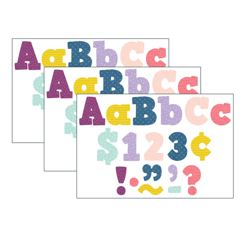 Ensemble de lettres heureuses Happy Block
