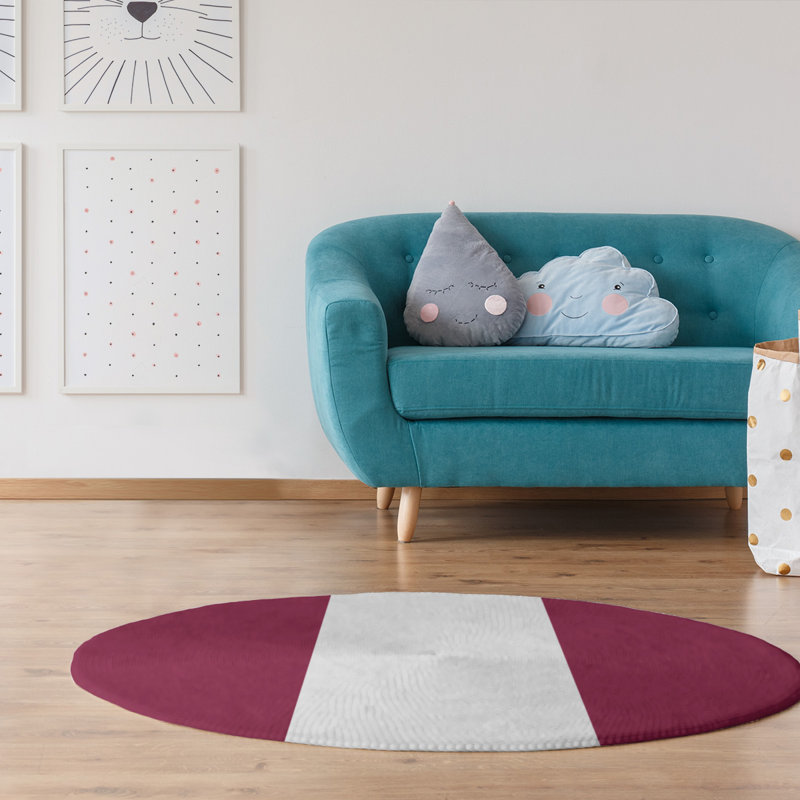 Tapis de zone rouge, Rond 5 pi