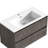 Delly 36'' Single Bathroom Vanity with Engineered Stone Top-198999305