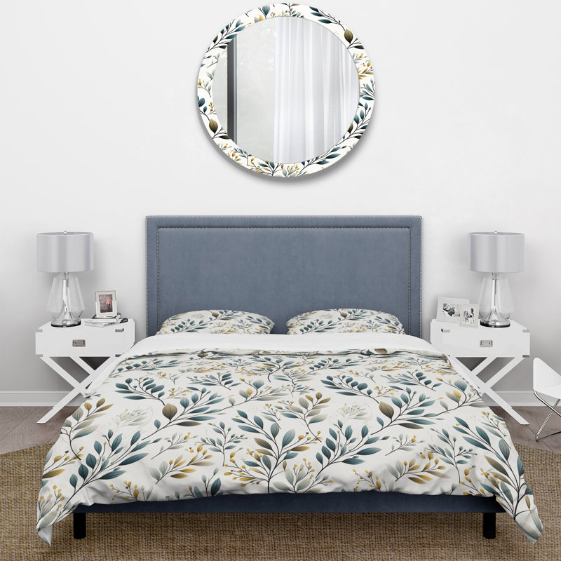 Literie minimaliste en forme de V, Housse de couette simple + 1 taie décorative stan