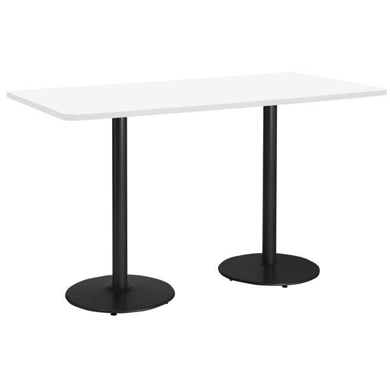 Table de vestibule Mode, Blanc de designer, H 42 po x L 84 po x l 36 po, Noir