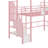 Twin Metal Loft Bed With Roof Design And A Storage Box-772137000
