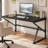 60" Computer Desk for Home Office, Industrial Writing Desk with Metal Frame, Large Workstation Table for Bedroom Apartment Study-710233843-708199116