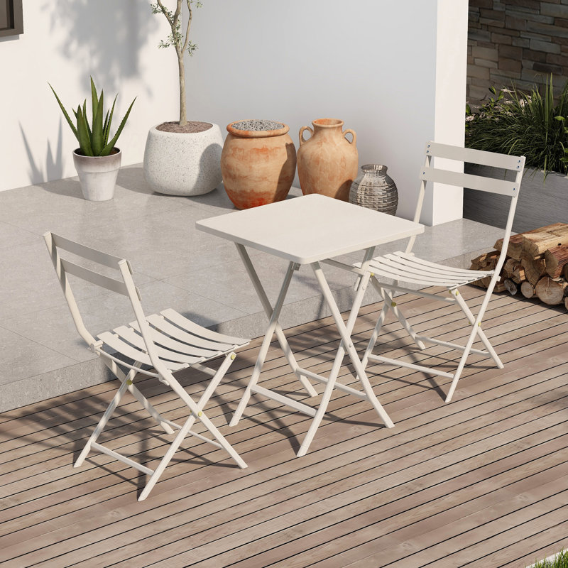 Castana Metal Bar Set with Stools