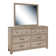 Kareem Wood Flat Wall Mirror