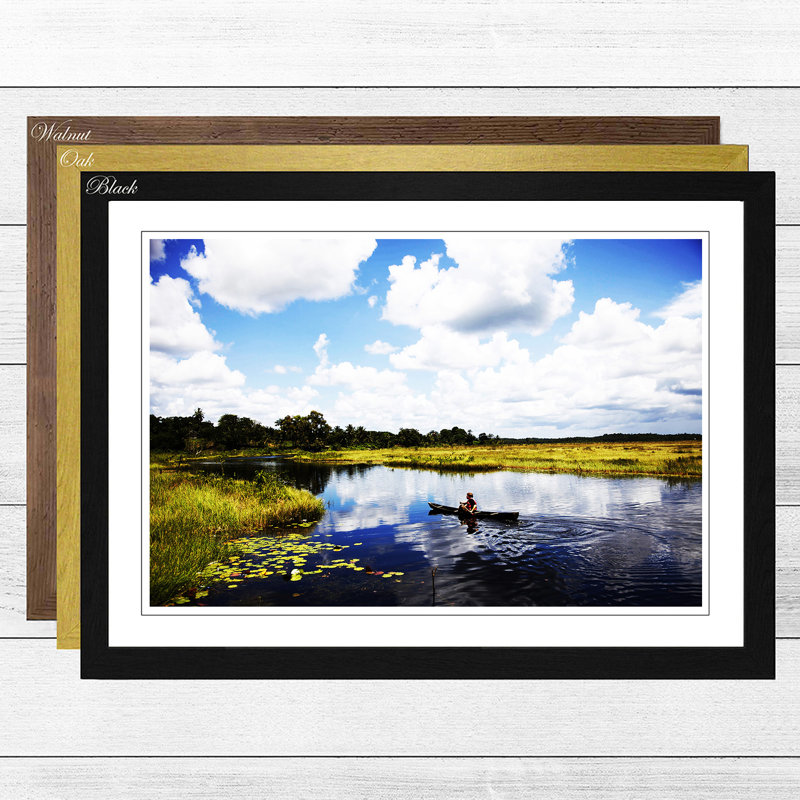 Single Picture Frame Print, Black