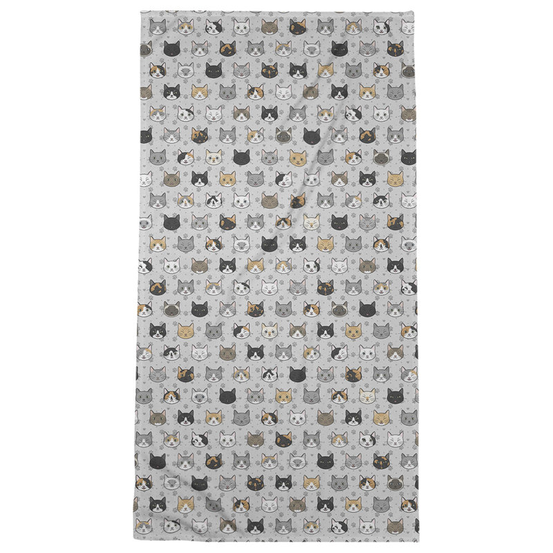 Serviette de plage Katelyn Elizabeth, Gris