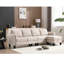 Banc de jardin moderne beige - modulaire à 4 compartiments avec rangement pour salon modulaire en L:-121095111