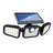 1-Pack Solar Powered Outdoor Security Light with Motion Sensor 6000K