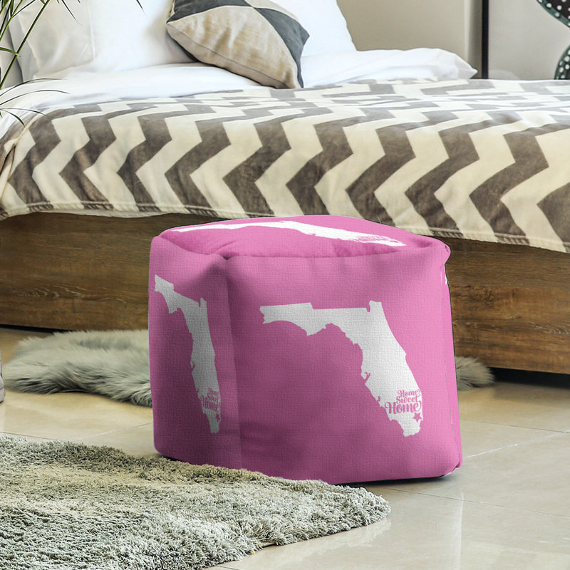 Repose-pieds à cubes de the home miami, Rose