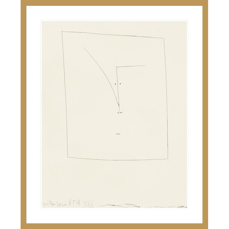 Sans titre, assiette 25 de Prosper Merimee's Carmen par Pablo Picasso, impression giclée sur cadre, H 40,96 po x l 33,5 po