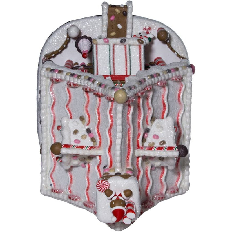 Maison pain d’épicee de noël éclairée