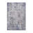 LOOM & LUXE Collection 6X9 Silver/Blue/Abstract Non-Shedding Area Rug