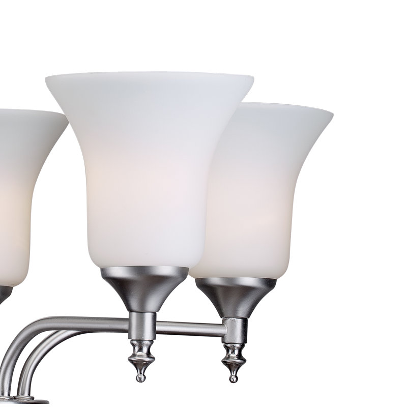 Lustre classique/traditionnel à 5 lumières Crothersville, Nickel brossé
