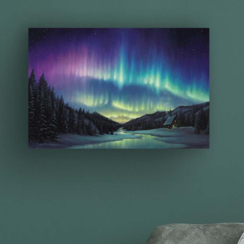 «Inviting Illumination» par Chuck Black - peinture sur toile tendue, H 12 po x l 19 po x P 2 po