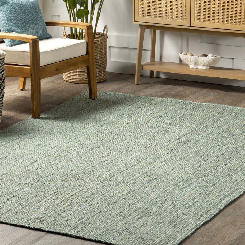 Rigo Hand Woven Farmhouse Jute Area Rug, Rectangle 8'6" x 11'6"