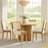 Cane Back Dining Chairs with Solid Wood Legs-836883073