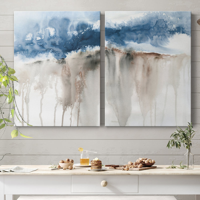 Windy Cliff I - ensemble de 2 reproductions d'art, H 48 po x l 72 po x P 1 po, Toile tendue, Pas de tapis
