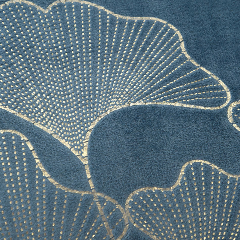 Buckthorn Plain Weave / Muslin Throw Blanket, Blue