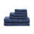 Adrien Blue 100% Cotton Quick Dry Anti-Microbial Super Soft 6-Piece Bathroom Towel Set-1115235180