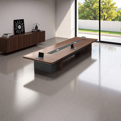Table de conférence moderne et minimaliste avec rangement