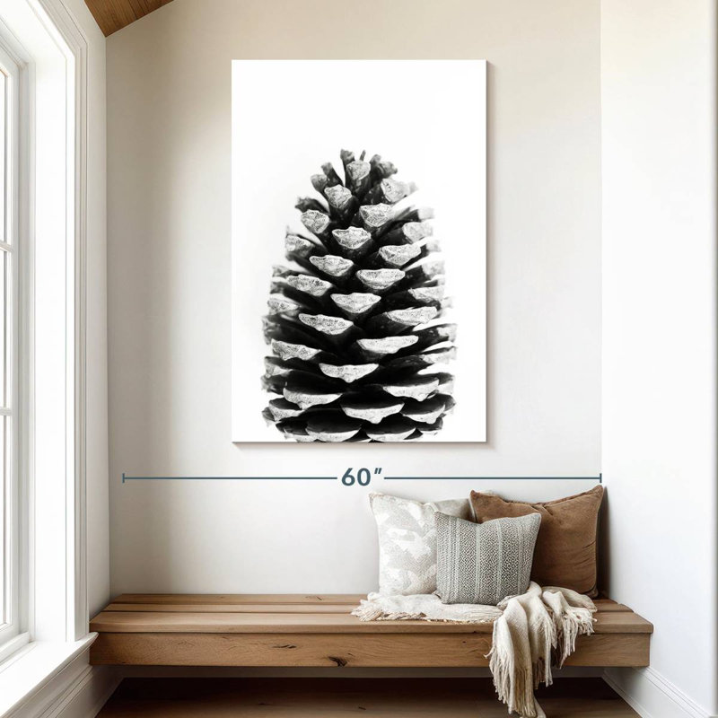 Harnek Pine Cone BW, 48" H x 32" W
