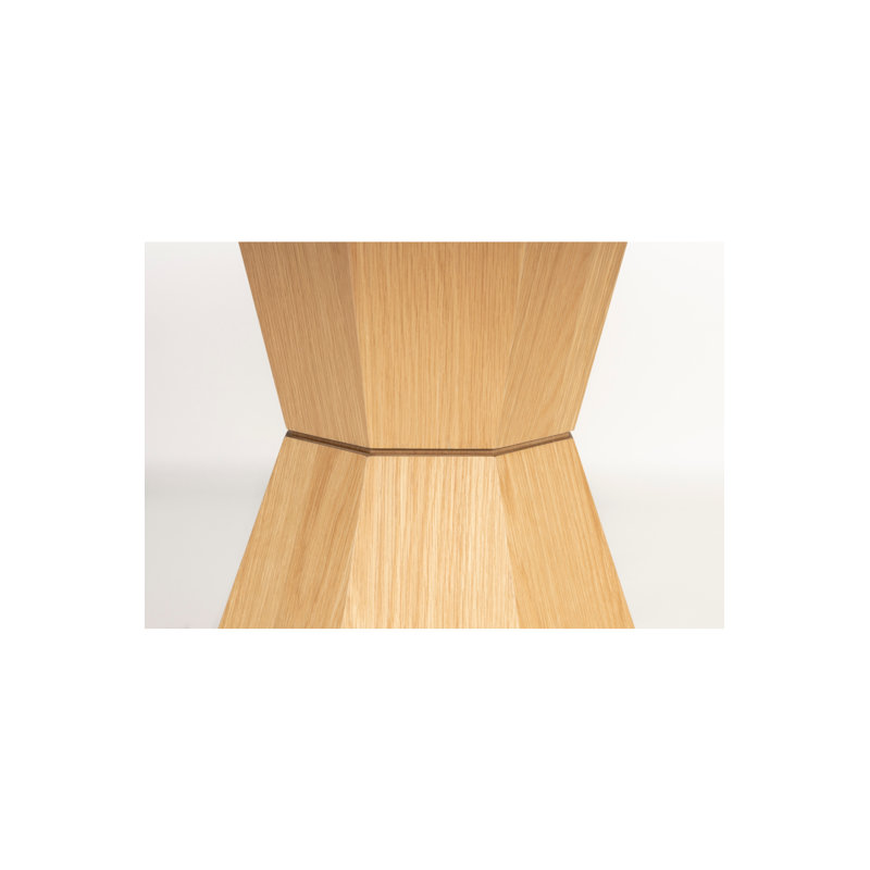 Lotus Round Solid Oak Dining Table