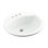 Modesto Ceramic Circular Drop-In Bathroom Sink